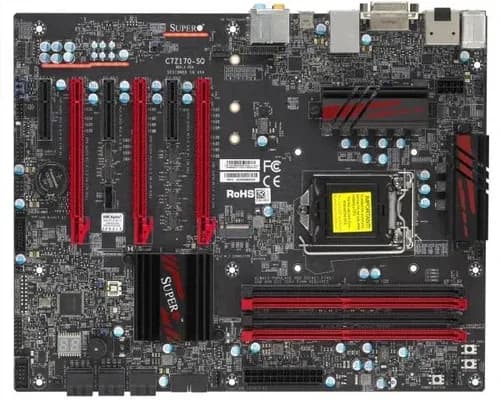 C7Z170-SQ - Supermicro Socket LGA1151 Intel Z170 Express Chipset ATX System Board (Motherboard) Supports Core i3/i5/i7 Series DDR4 4x DIMM