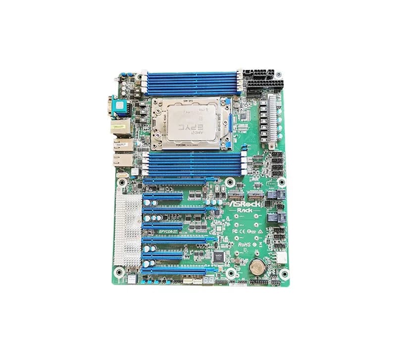 EPYCD8-2T - ASRock Socket SP3 LGA4094 ATX System Board (Motherboard) Supports EPYC 7002/7001 Series DDR4 8x DIMM