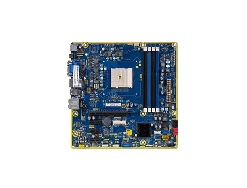 MS-7778 - MSI Socket FM2 AMD A75 FCH Chipset Micro-ATX System Board (Motherboard) Supports DDR3 4x DIMM