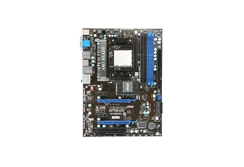 NF750-G55 - MSI Socket AM3 AMD NVIDIA nForce 750a SLI ATX System Board (Motherboard) Supports Phenom II/Athlon II DDR3 4x DIMM