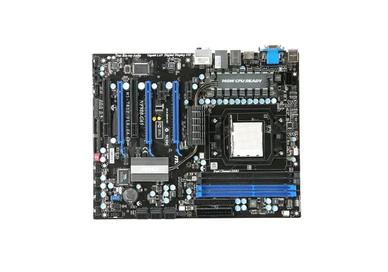 NF980-G65 - MSI Socket AM3 NVIDIA nForce 980A SLI Chipset ATX System Board (Motherboard) Supports Phenom II/Athlon II/Sempron DDR3 4x DIMM