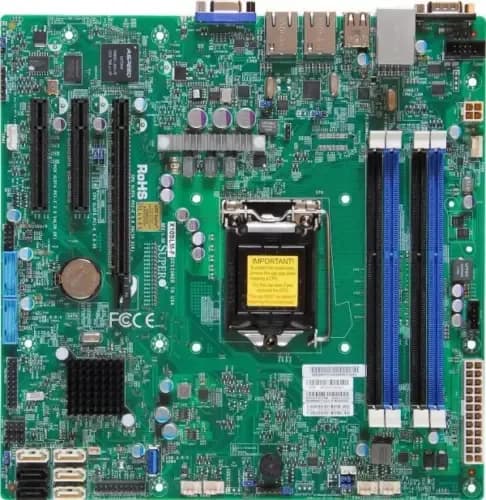 X10SLM-F - Supermicro Socket LGA1150 Intel C224 Express PCH Chipset Micro-ATX System Board (Motherboard) Supports Celeron/Pentium/Core i3 Series DDR3 4x DIMM