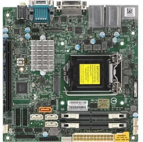 X11SCV-L - Supermicro Socket LGA1151 Intel H310 Chipset Mini-ITX System Board (Motherboard) Supports Core i9/i7/i5/i3/Pentium/Celeron DDR4 2x DIMM