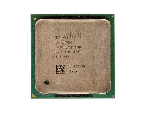 SL7CH - Intel Pentium 4 3.4GHz 800MHz FSB Socket PPGA478 Processor