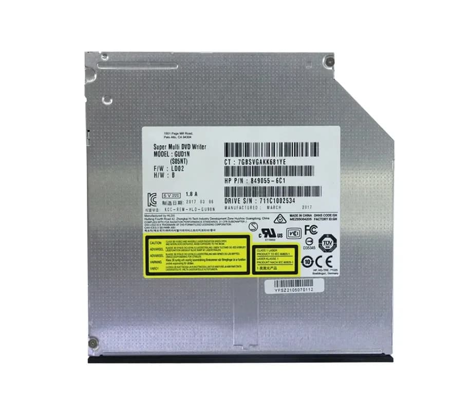 849055-6C1 - HP Pavilion 510 570 Super Multi DVD Write Optical Drive GUD1N Bezel