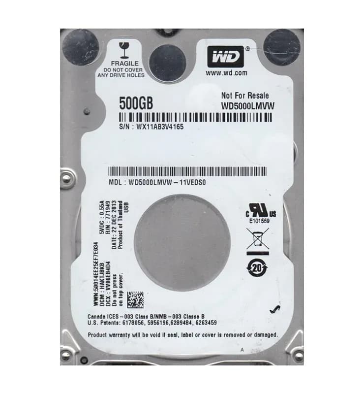 WD5000LMVW - WD 500GB 5400RPM USB 3.0 2.5-Inch External Hard Drive