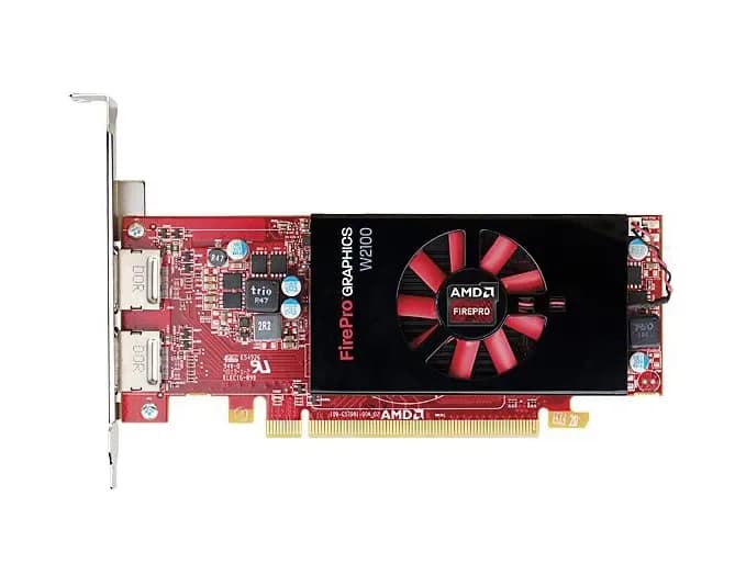 763264-001 - HP FirePro W2100 2GB DDR3 128-Bit 2x Graphics Card