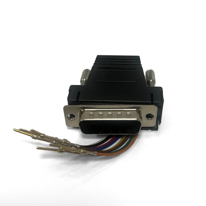 DAM-45M - DB15M-RJ45 D-Sub-RJ-45 DAM-45M Male Adapter Kit Black