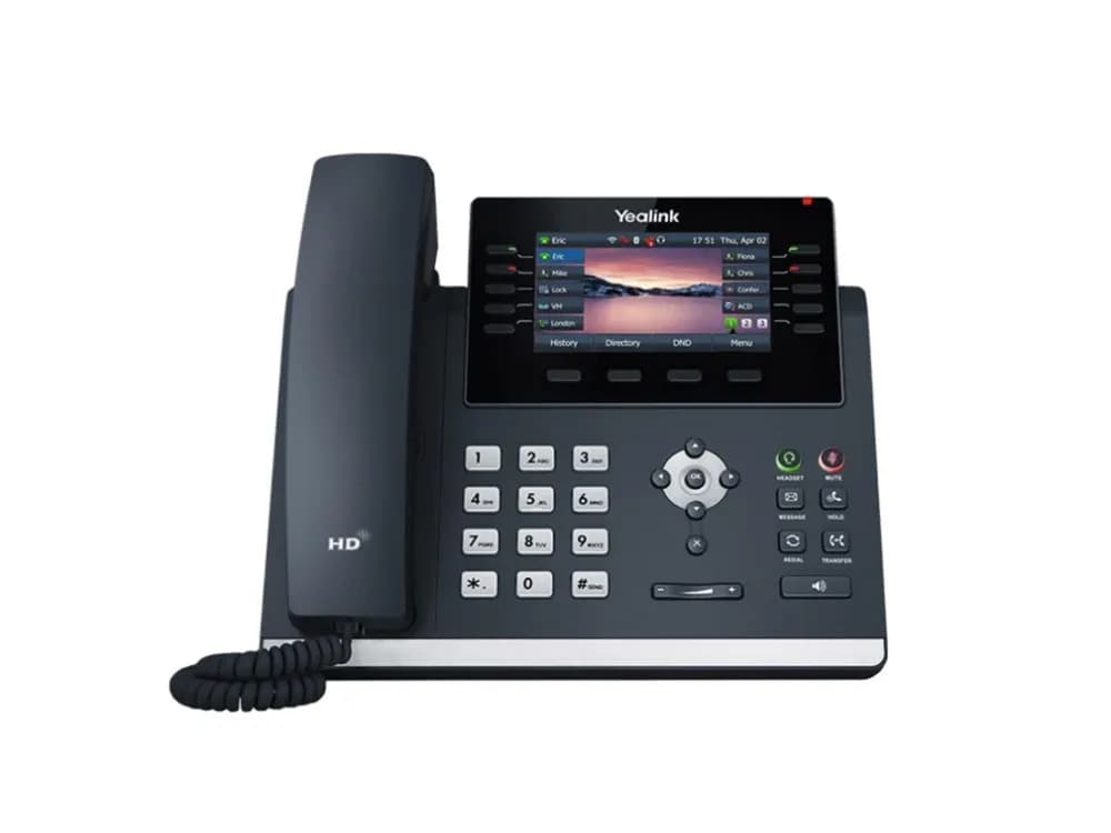 SIP-T46U - Yealink 16-Lines 3-Way 4.3" Color LCD Display VoIP Phone