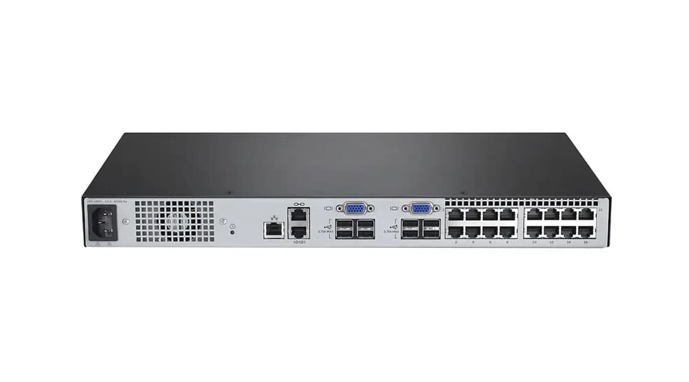 AV3216-400 - AVOCENT AV3216 16 x Ports 10/100Base-TX + 4 x Ports USB 2.0 1U Rack-Mountable Virtual Media and CAC Support Over IP KVM Switch