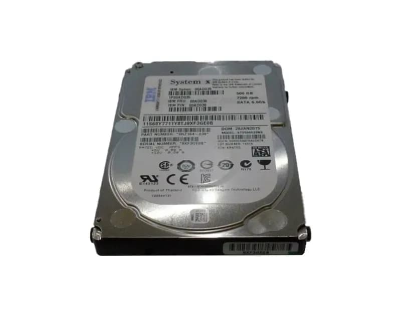 00AD036 - IBM 500GB 7200RPM SATA 6Gb/s 2.5-in Hard Drive