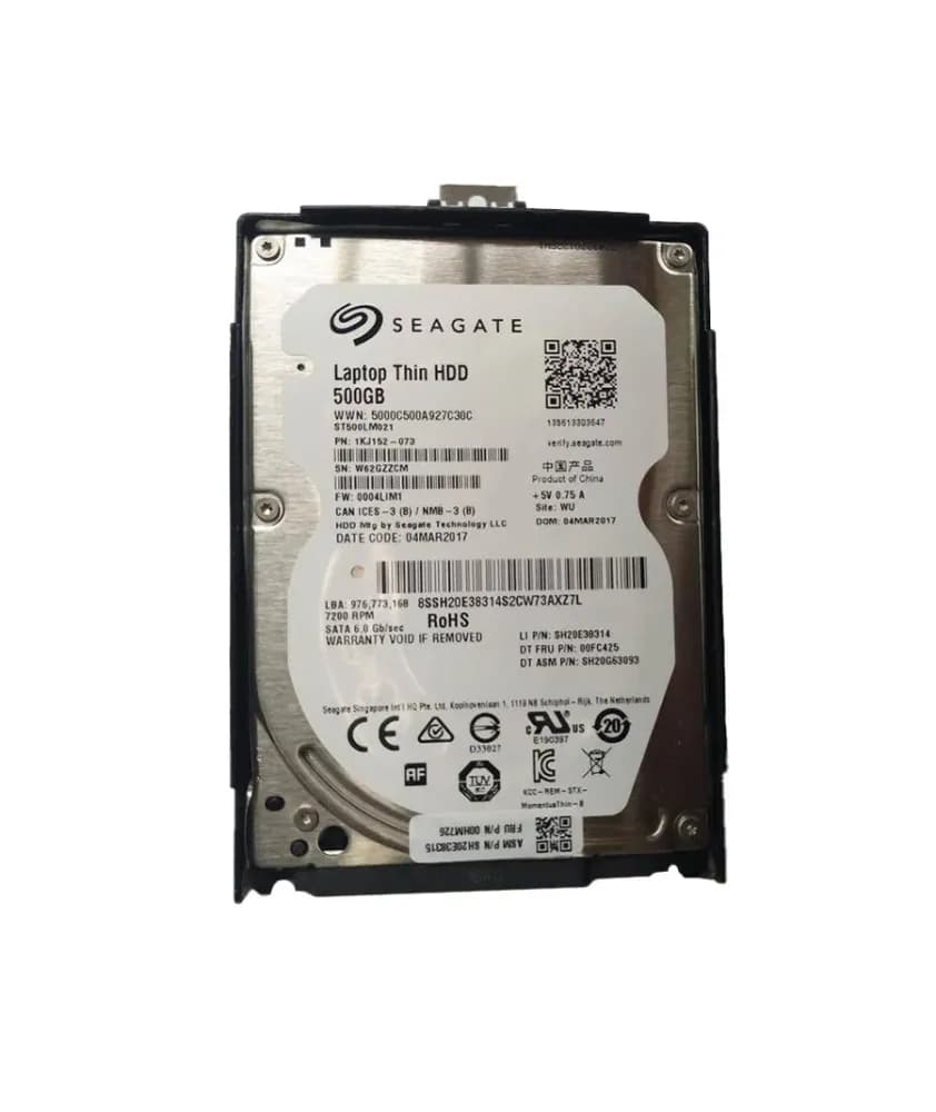 00HM726 - Lenovo 500GB 7200RPM SATA 6Gb/s 2.5-in Hard Drive