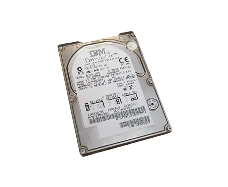 07N4391 - IBM Travelstar 20GN 5GB 4200RPM Ultra ATA/66 512KB 2.5" HDD