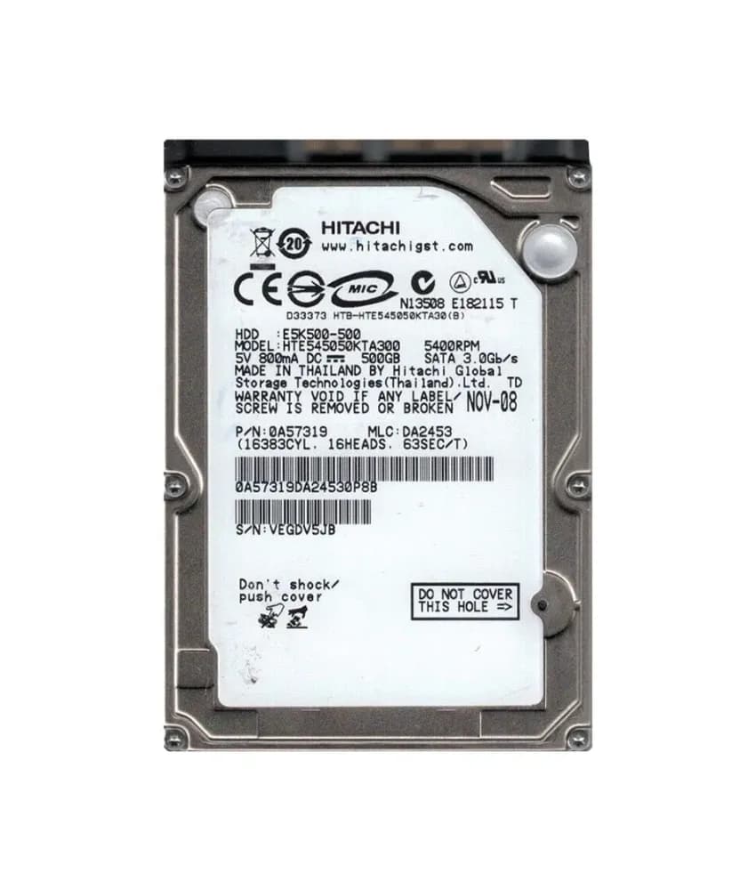 0A57319 - HGST 500GB 5400RPM SATA 3Gb/s 2.5-in Hard Drive