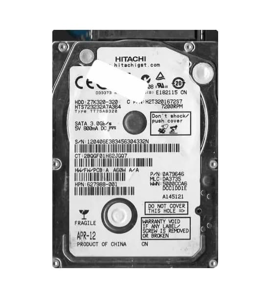 0A79646 - HGST 320GB 7200RPM SATA 3Gb/s 2.5-in Hard Drive