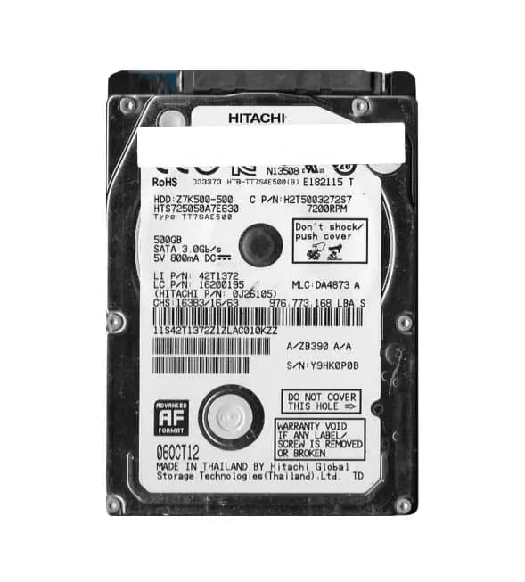 0J26105 - HGST 500GB 7200RPM SATA 6Gb/s 2.5-in Hard Drive