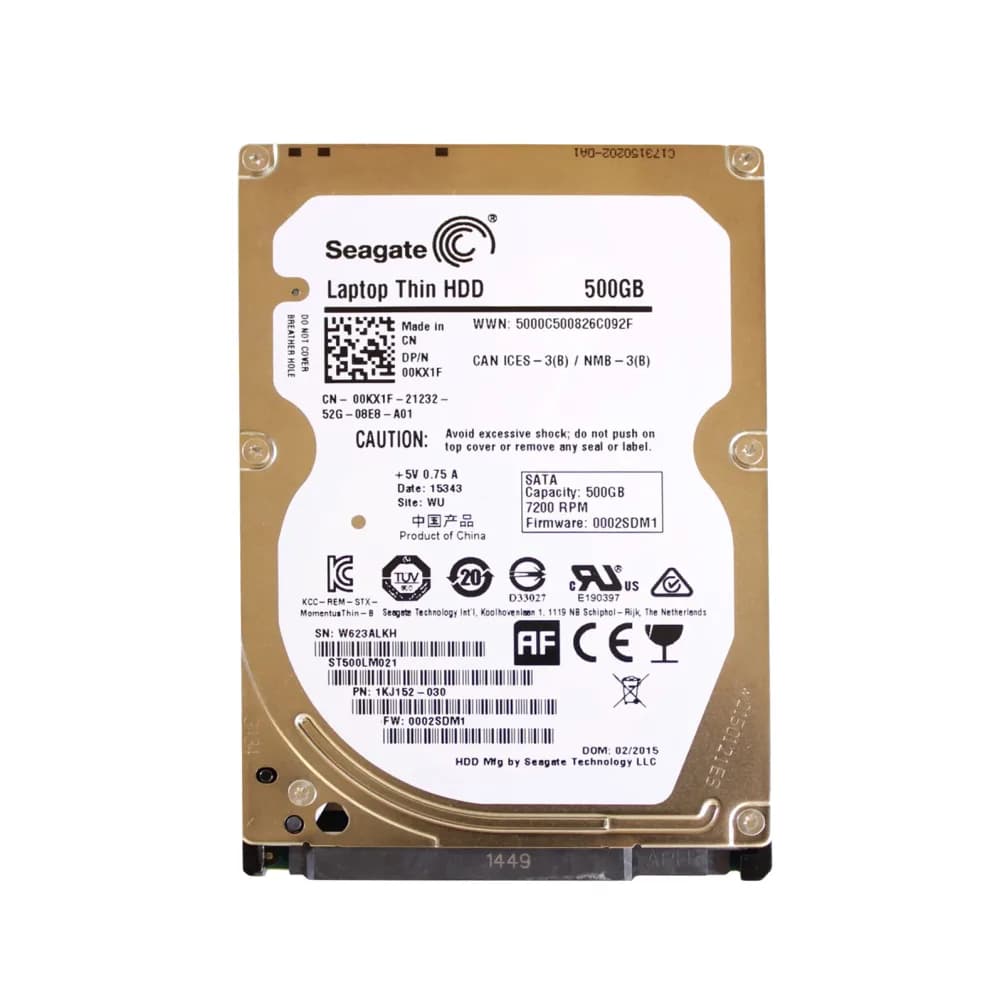 0KX1F - Dell 500GB 7200RPM SATA 6Gb/s 2.5-in Hard Drive