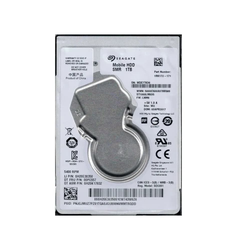 1RK172-171 - Seagate 1TB 5400RPM SATA 6Gb/s 2.5-in Hard Drive
