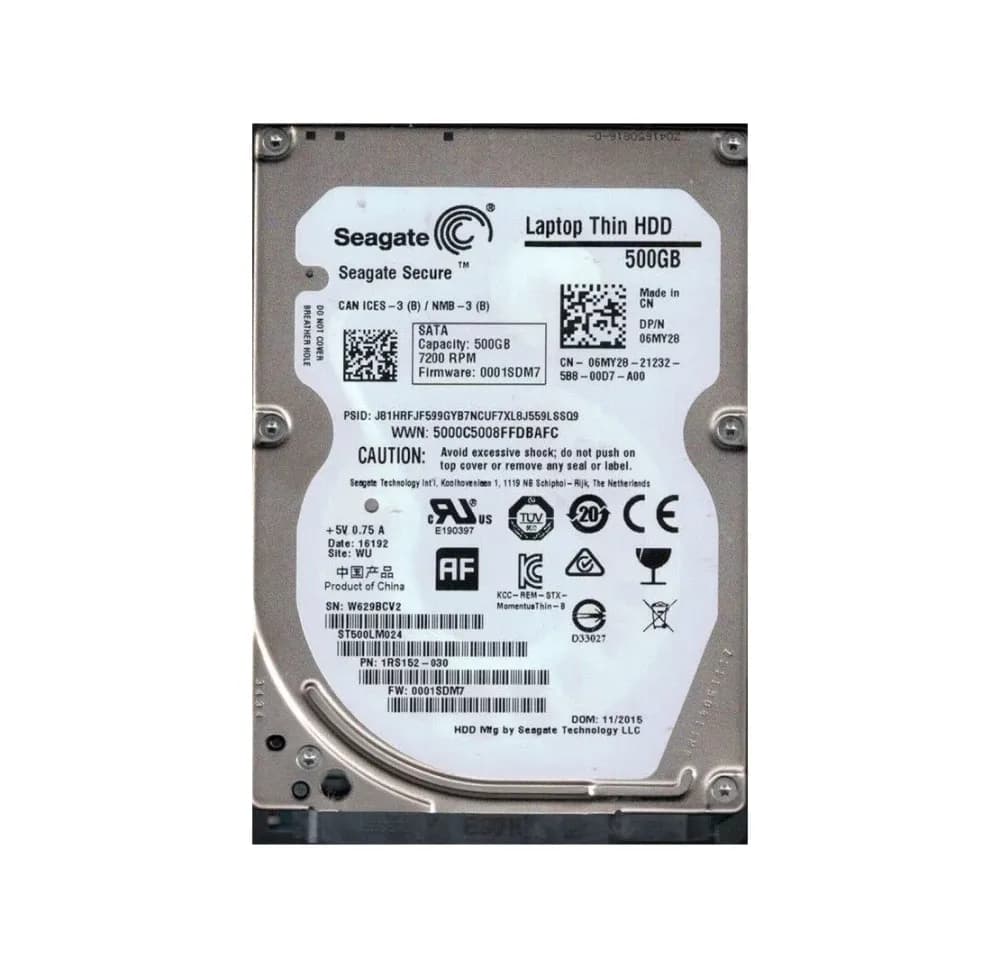 1RS152-030 - Seagate 500GB 7200RPM SATA 6Gb/s 2.5-in Hard Drive