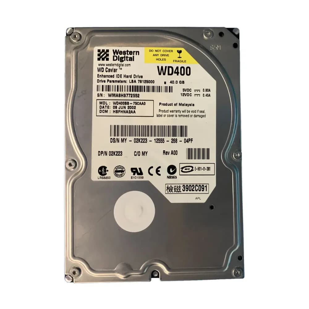 2K223 - Dell 40GB 7200RPM ATA/100 3.5-inch Hard Drive