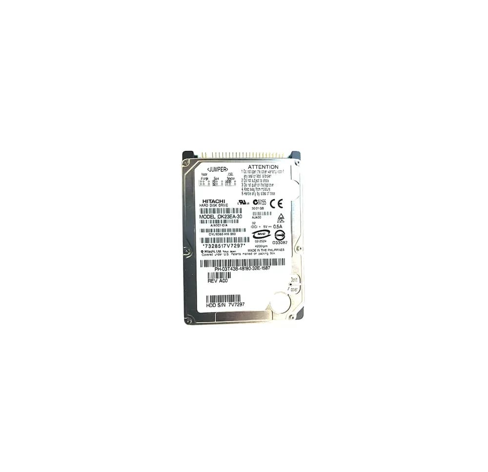 3T438 - Dell 30GB 5400RPM IDE/ATA 8MB Cache 2.5-Inch Hard Drive