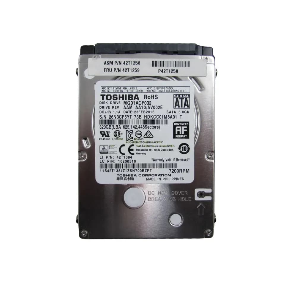 42T1259 - IBM 320GB 7200RPM SATA 6Gb/s 2.5-in Hard Drive