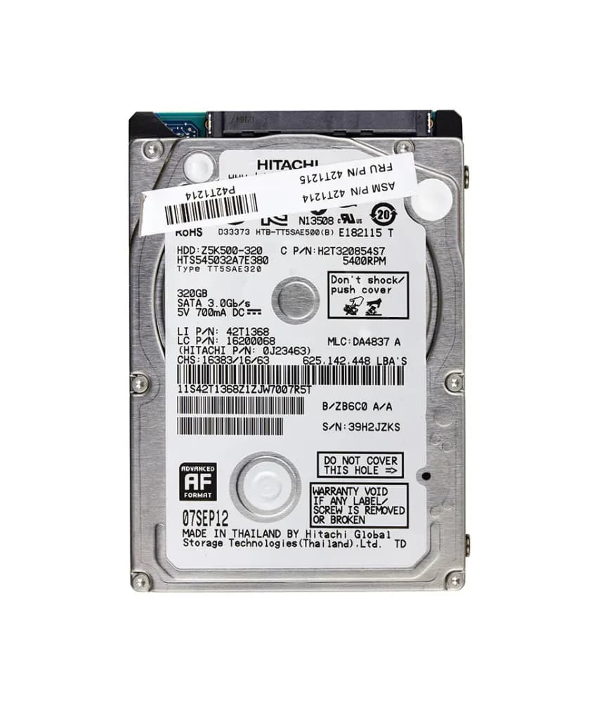42T1368 - Lenovo 320GB 7200RPM SATA 6Gb/s 2.5-in Hard Drive