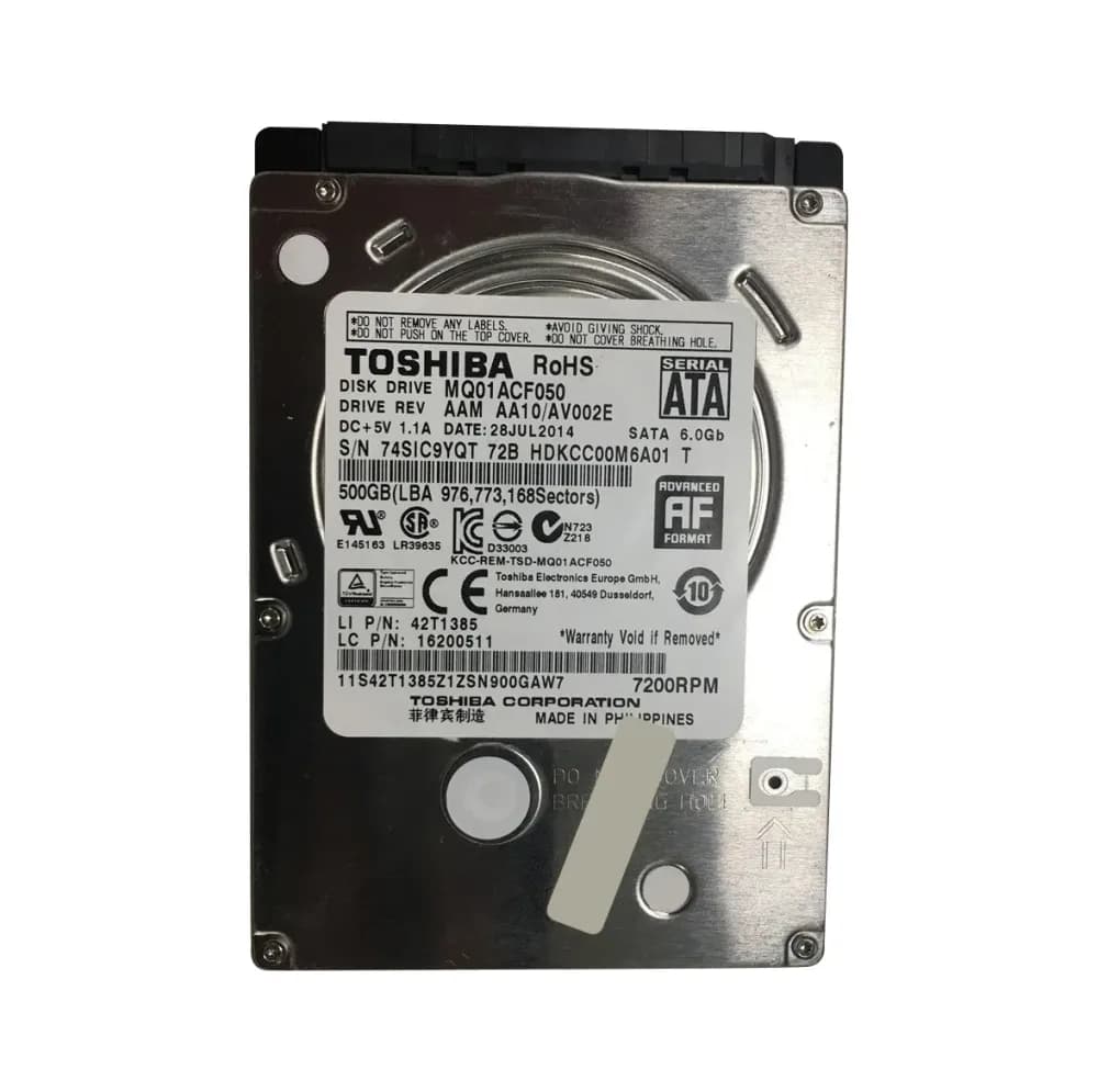 42T1385 - Lenovo 500GB 7200RPM SATA 6Gb/s 2.5-in Hard Drive