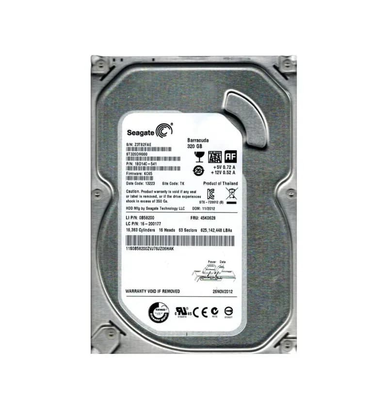 45K0628 - Lenovo 320GB 7200RPM SATA 6Gb/s 3.5-in Hard Drive