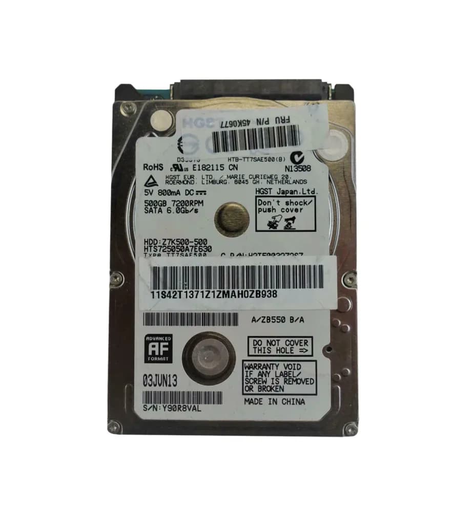 45K0677 - IBM 320GB 7200RPM SATA 3Gb/s 2.5-in Hard Drive