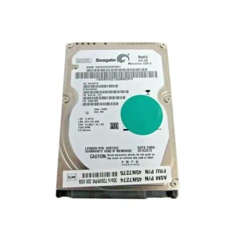 45N7274 - IBM 320GB 7200RPM SATA 3Gb/s 2.5-in Hard Drive