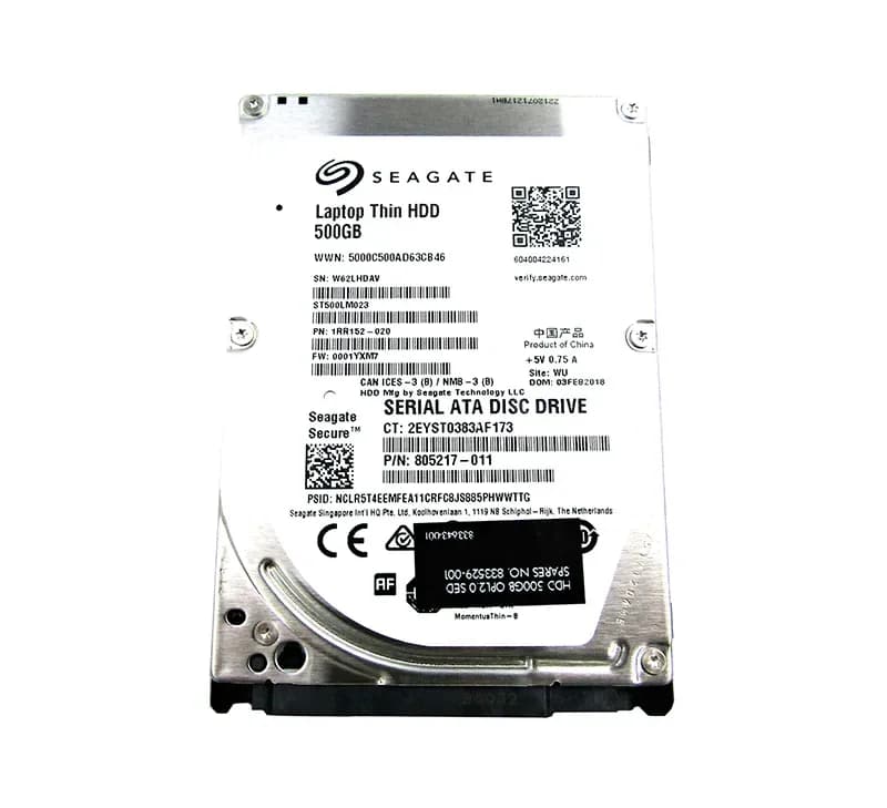805217-011 - HP 500GB 7200RPM SATA 6Gb/s 2.5-in Hard Drive