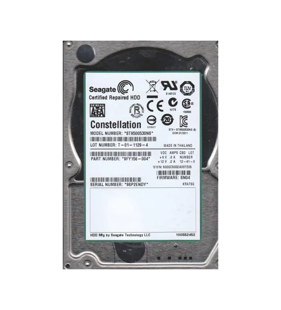 9FY156-004 - Seagate 500GB 7200RPM SATA 3Gb/s 2.5-in Hard Drive
