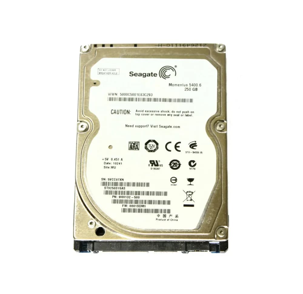 9HH132-500 - Seagate 250GB 5400RPM SATA 3Gb/s 2.5-in Hard Drive