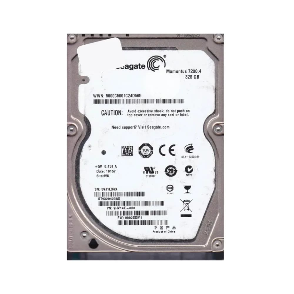 9HV14E-300 - Seagate 320GB 7200RPM SATA 3Gb/s 2.5-in Hard Drive