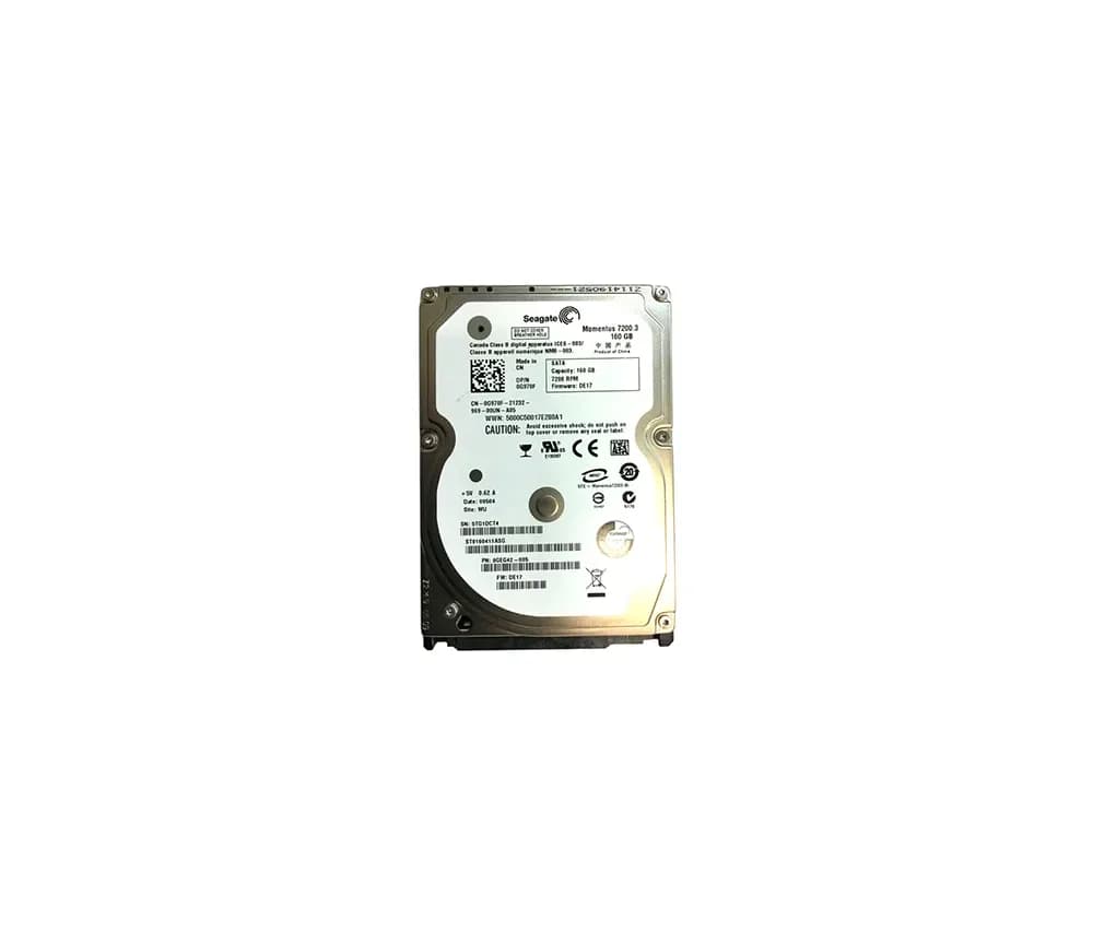 G970F - Dell 160GB 7200RPM SATA 3Gb/s 2.5-in Hard Drive