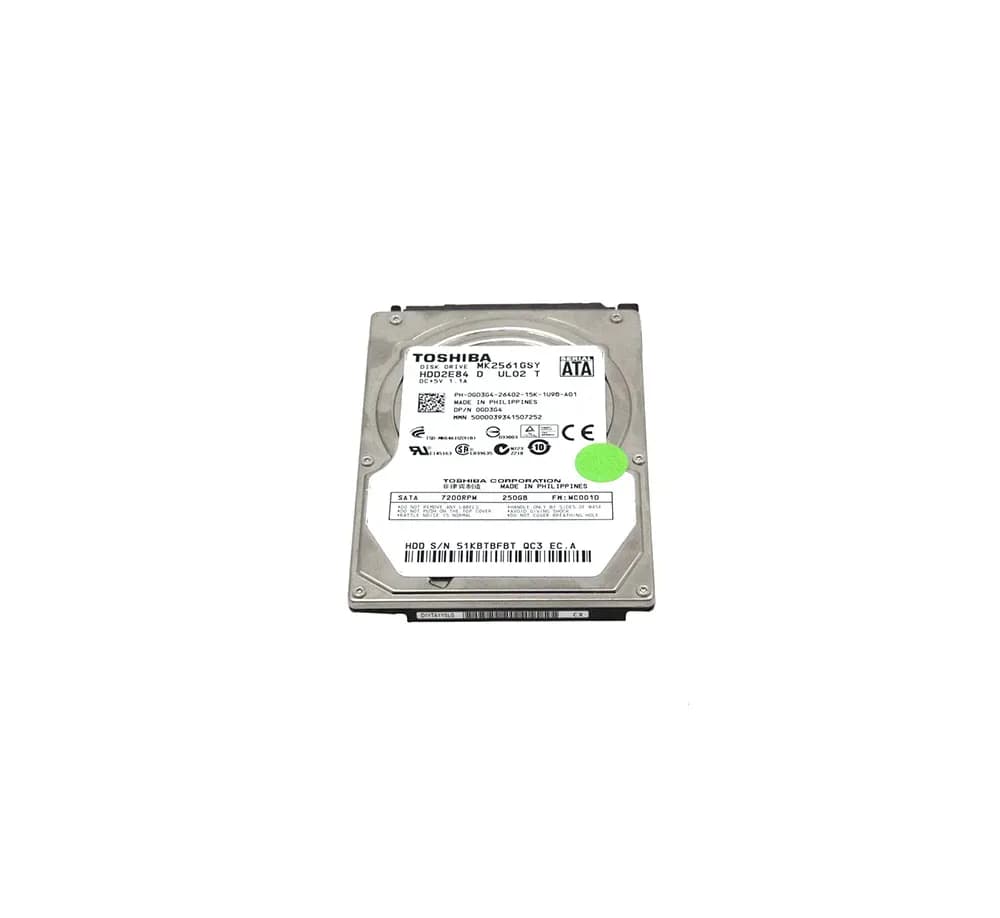 GD3G4 - Dell 250GB 7200RPM SATA 3Gb/s 2.5-in Hard Drive