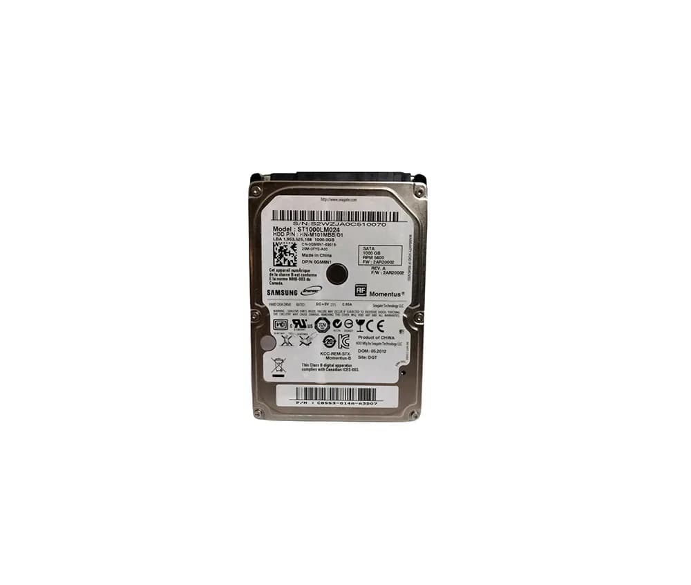GM6N1 - Dell 1TB 5400RPM SATA 3Gb/s 2.5-in Hard Drive