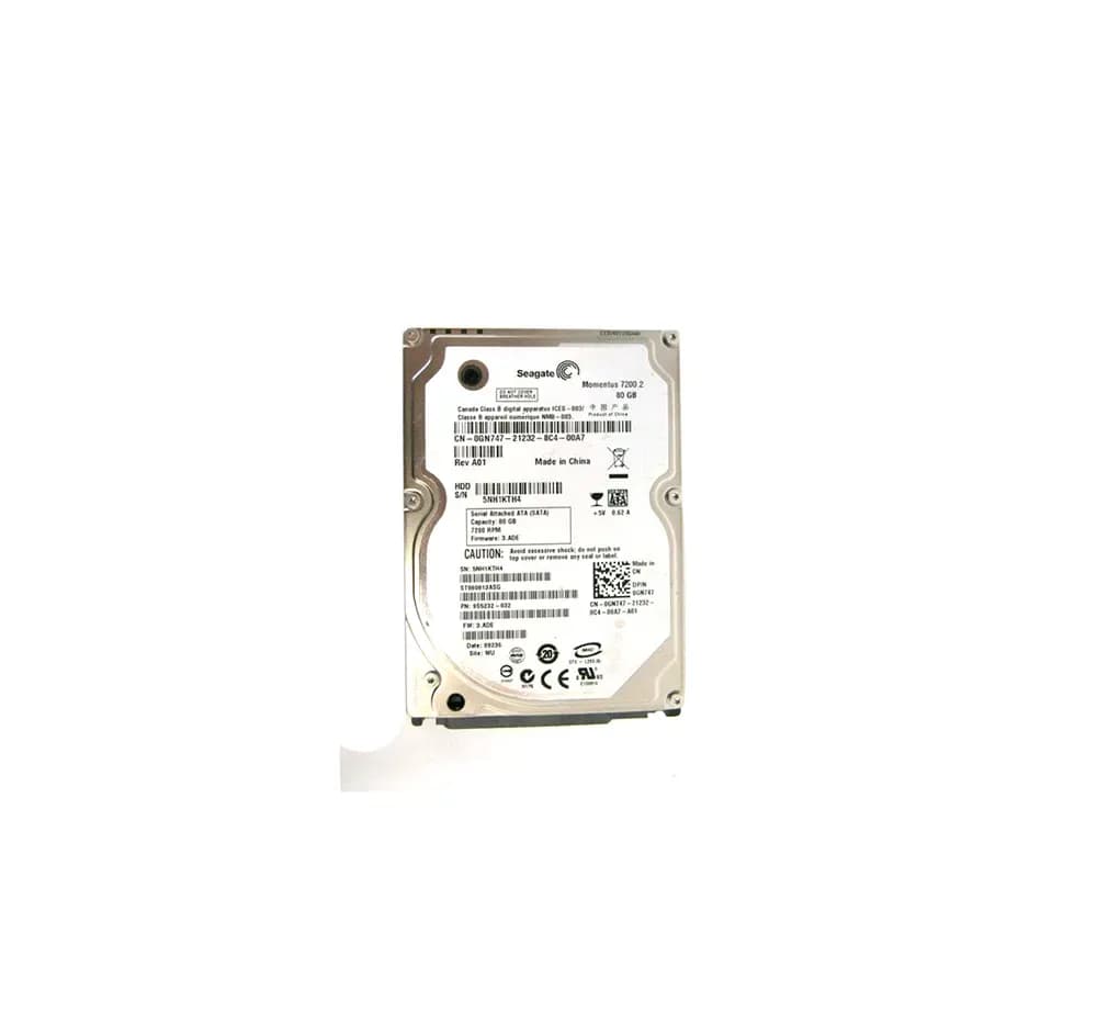 GN747 - Dell 80GB 7200RPM SATA 3Gb/s 2.5-in Hard Drive