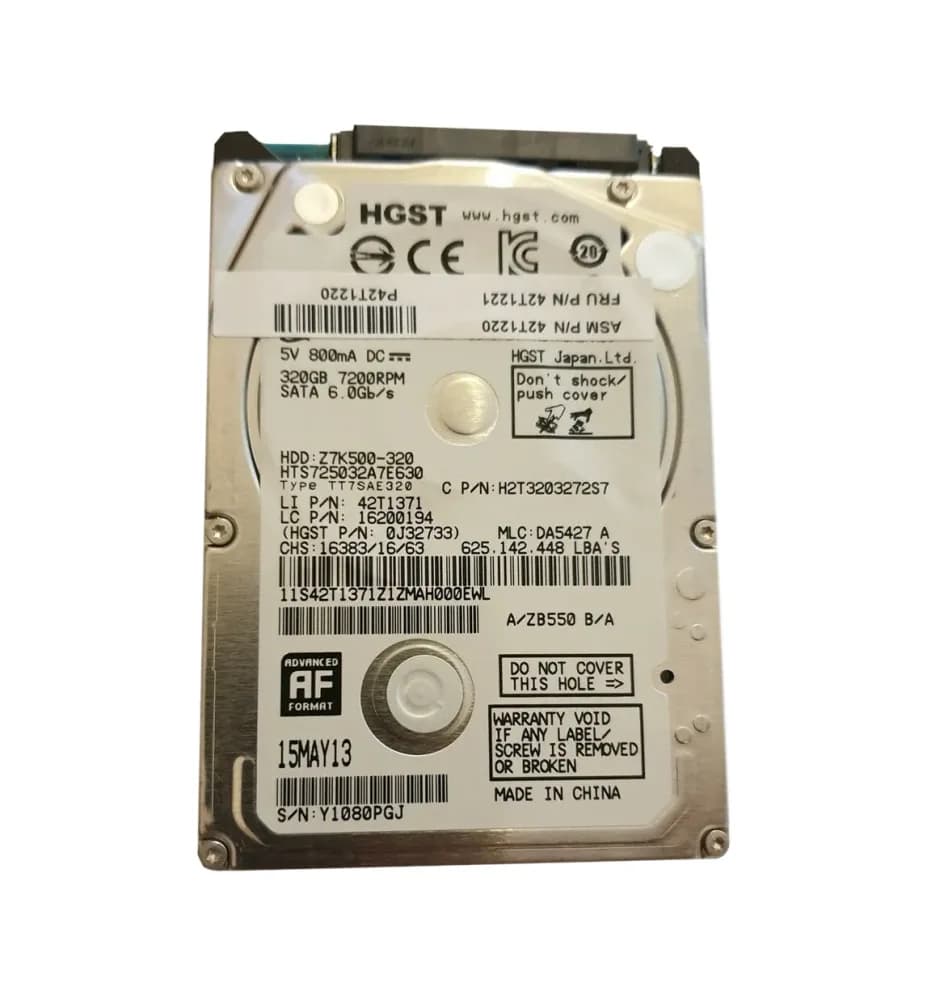 H2T3203272S7 - HGST 320GB 7200RPM SATA 6Gb/s 2.5-in Hard Drive