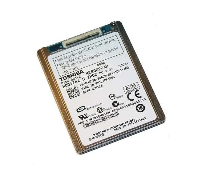 HDD1764 - Toshiba 80GB 4200RPM Ultra ATA/100 2MB 1.8-Inch HDD