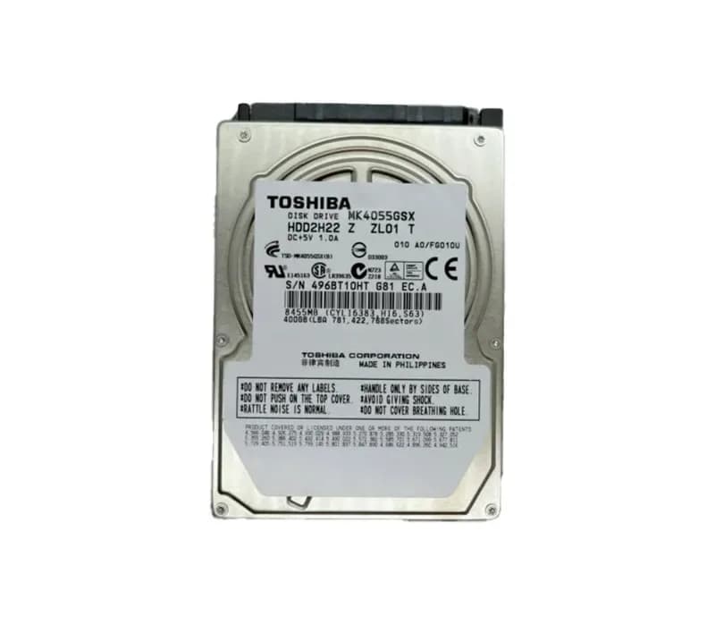 HDD2H22 - Toshiba 400GB 5400RPM SATA 3Gb/s 2.5-in Hard Drive