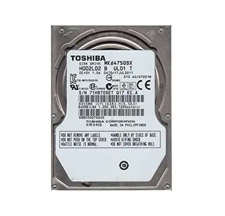 HDD2L02 - Toshiba 640GB 5400RPM SATA 3Gb/s 2.5-in Hard Drive