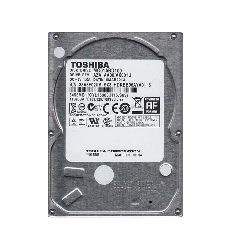 HDKBB96 - Toshiba 1TB 5400RPM SATA 3Gb/s 2.5-in Hard Drive