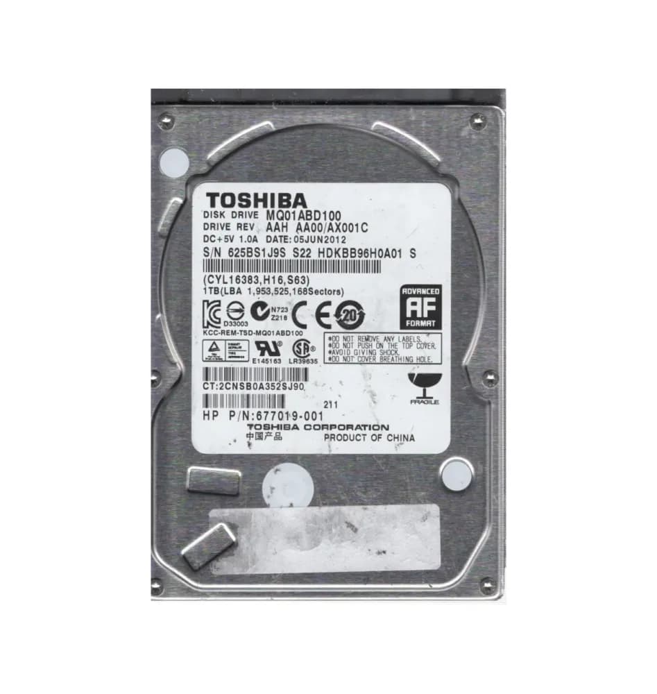 HDKBB96H0A01 - Toshiba 1TB 5400RPM SATA 3Gb/s 2.5-in Hard Drive