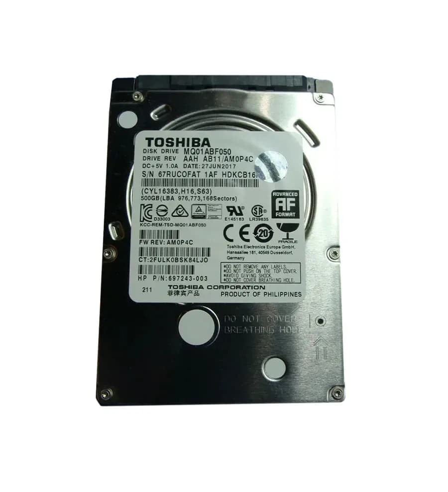 HDKCB16 - Toshiba 500GB 5400RPM SATA 6Gb/s 2.5-in Hard Drive