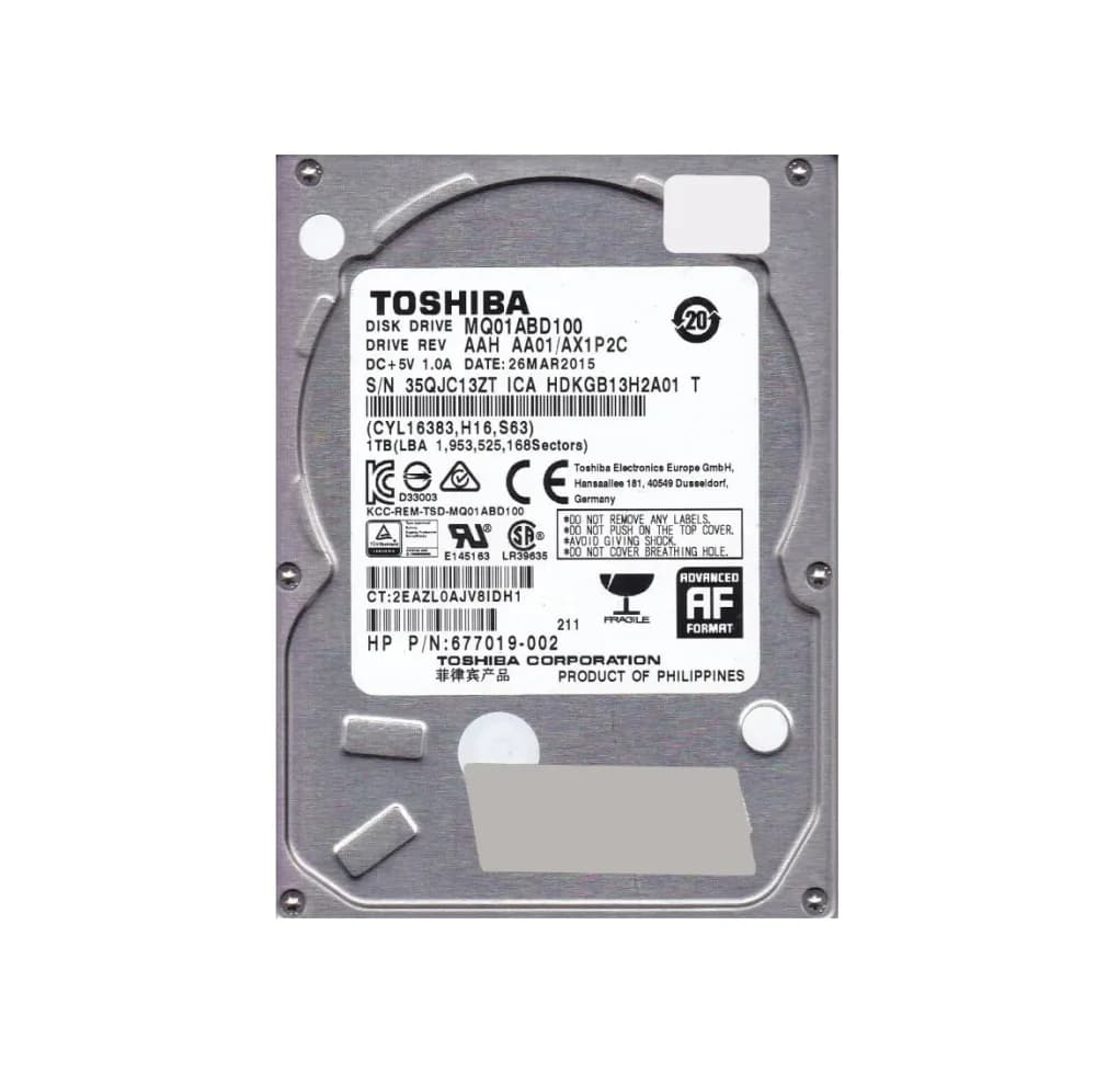 HDKGB13H2A01 - Toshiba 1TB 5400RPM SATA 3Gb/s 2.5-in Hard Drive