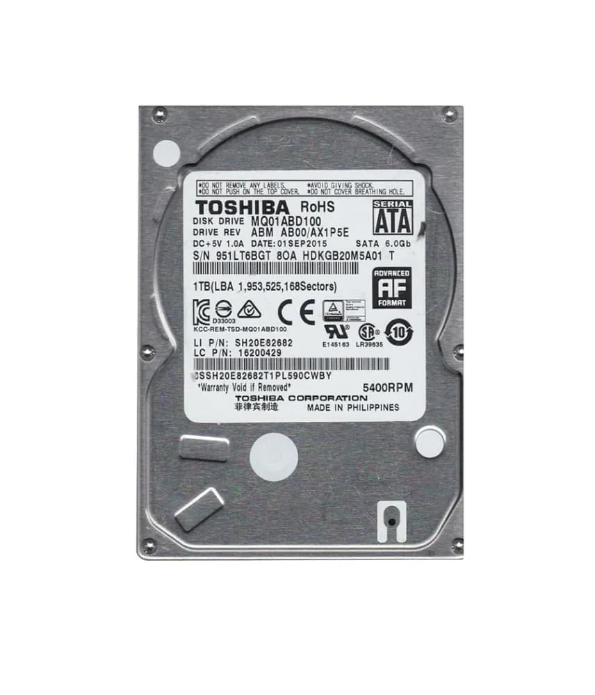 HDKGB20M5A01 - Toshiba 1TB 5400RPM SATA 3Gb/s 2.5-in Hard Drive