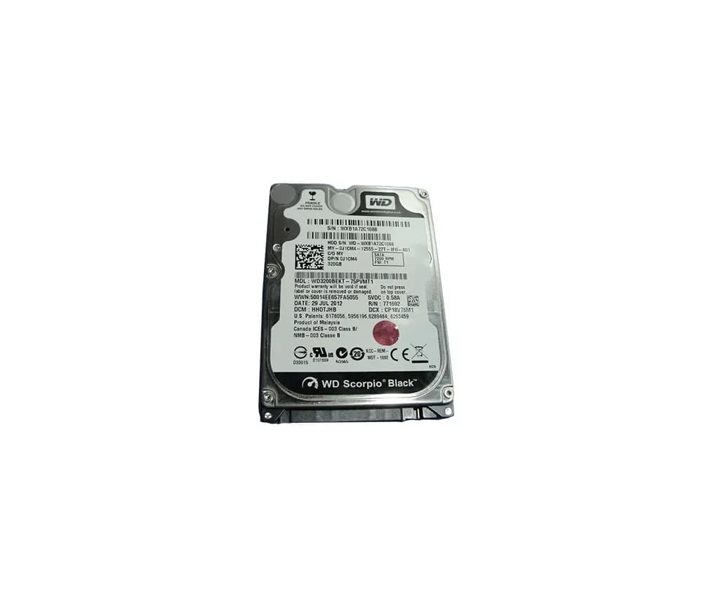 J1CM4 - Dell 320GB 7200RPM SATA 3Gb/s 2.5-in Hard Drive