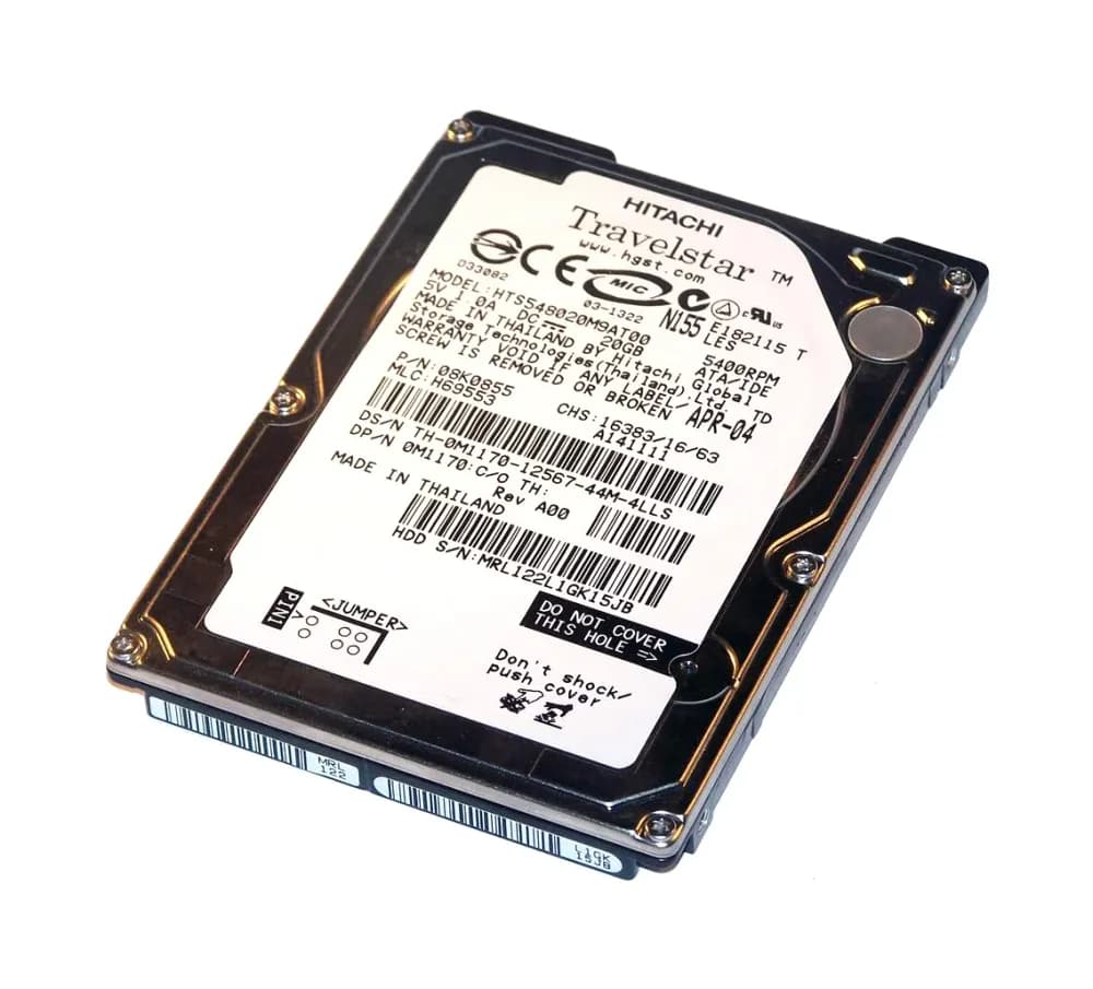 M1170 - Dell 20GB 5400RPM IDE/ATA 2MB Cache 2.5-Inch Hard Drive